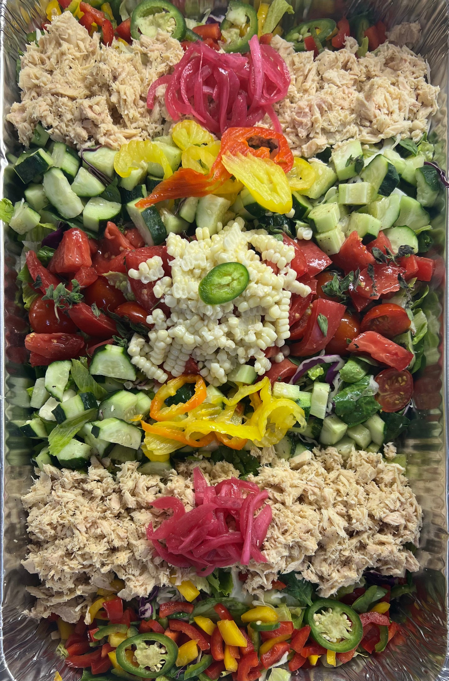 HALF PAN-THAT SALAD-Shrimp, Salmon, or Mock Tuna