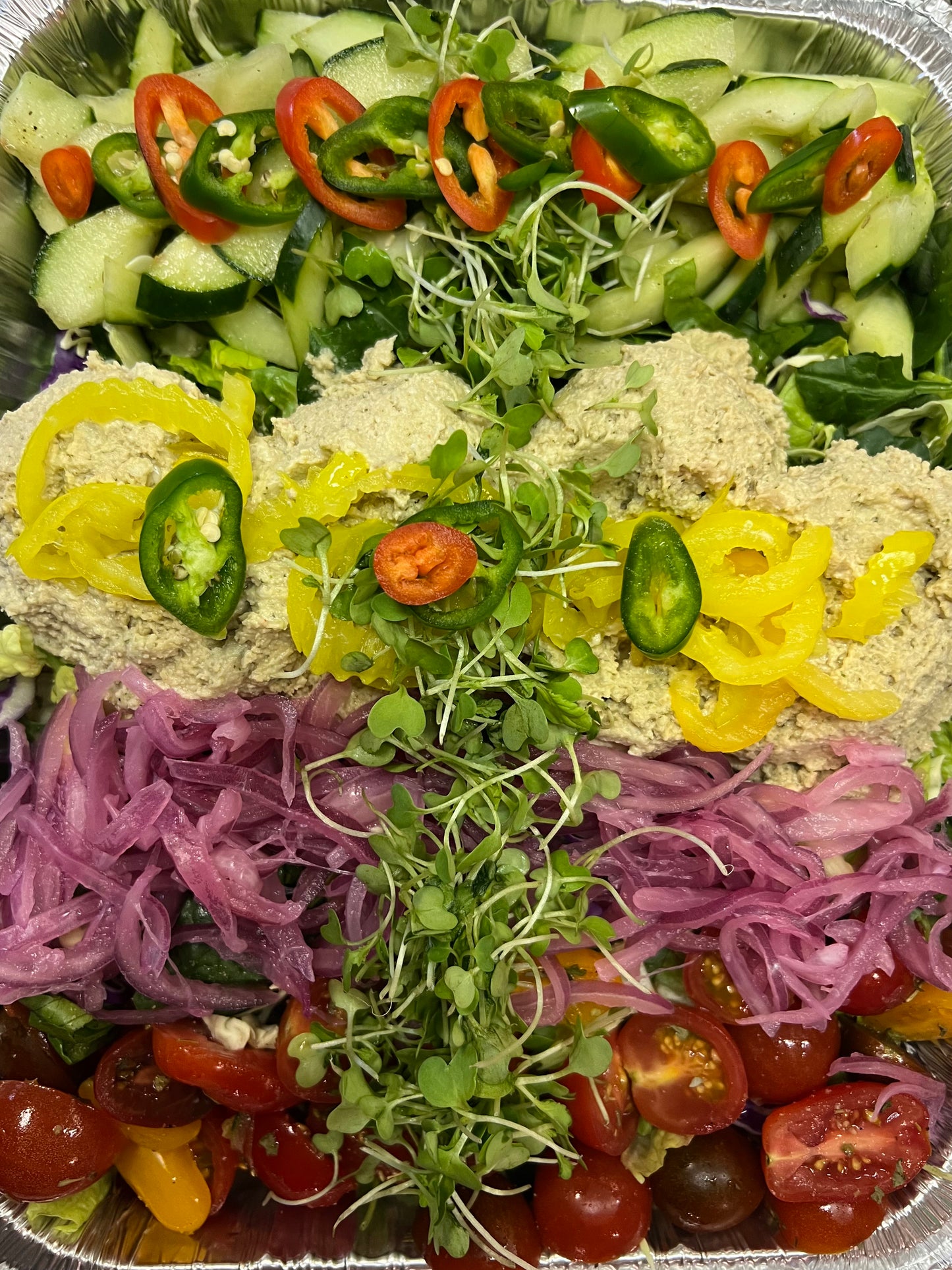 HALF PAN-THAT SALAD-Shrimp, Salmon, or Mock Tuna